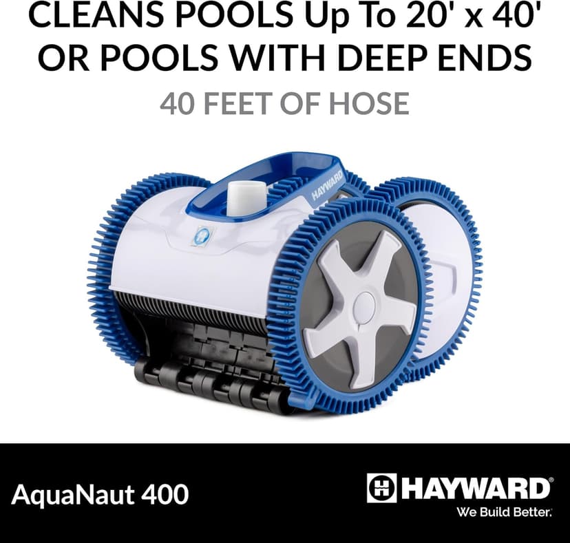 Hayward W3PHS41CST AquaNaut 400 Suction Pool Cleaner for In-Ground Pools up to 20 x 40 ft. (Automatic Pool Vacuum)
