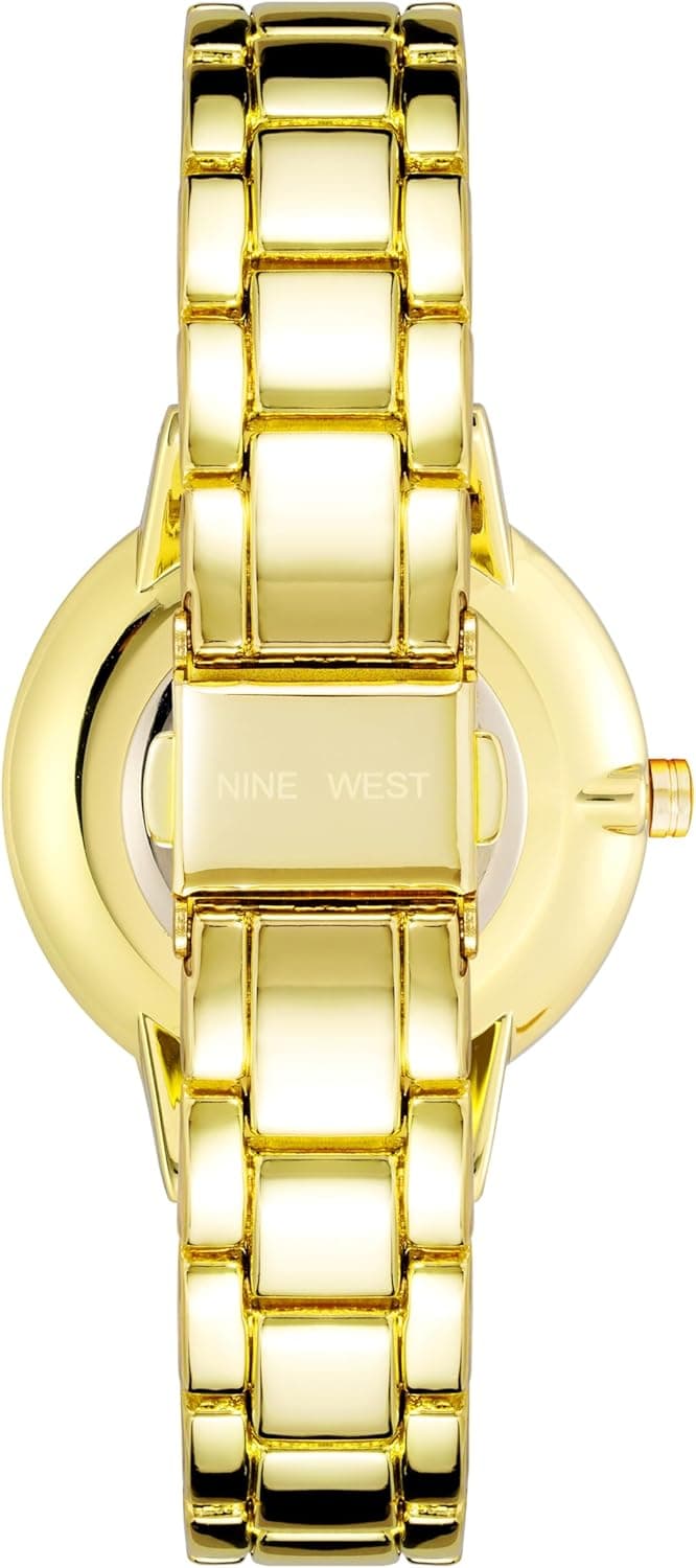 Nine West Women's Crystal Accented Bracelet Watch