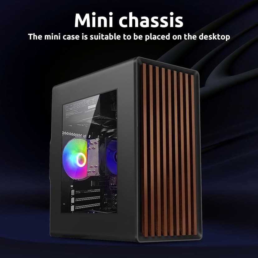 Desktop Computer Tower PC, Intel Core i7-4770-3.4GHz, 16GB DDR3 RAM, 512GB SSD Hard Drive, RGB Fan x 3, Wi-Fi 6.0, USB 3.0, HDMI, Windows 11 Home or Office