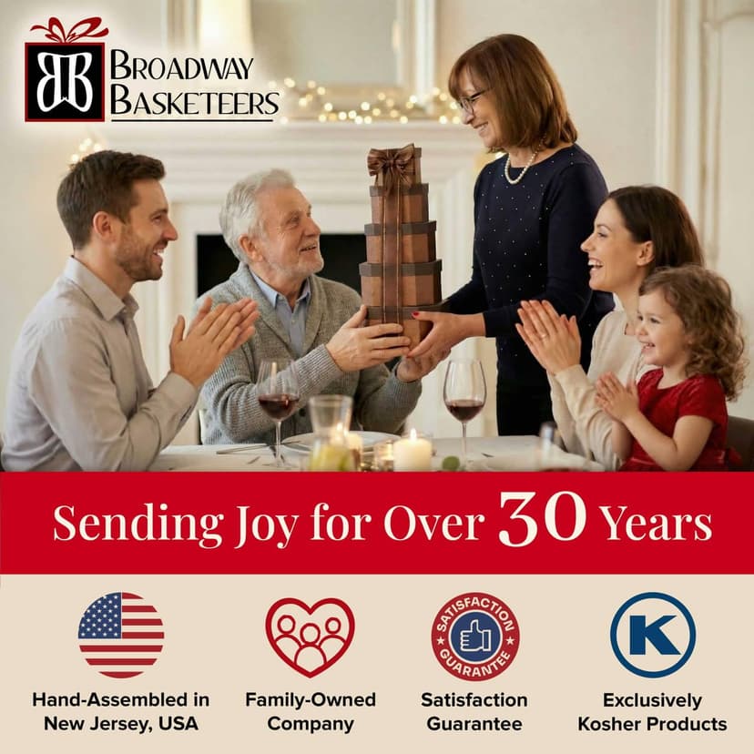 Get Well Basket Tower – Care Package with Gourmet Snacks for Women & Men, After Surgery Gifts, Thinking of You Treats, Feel Better Soon Gift Box by Broadway Basketeers