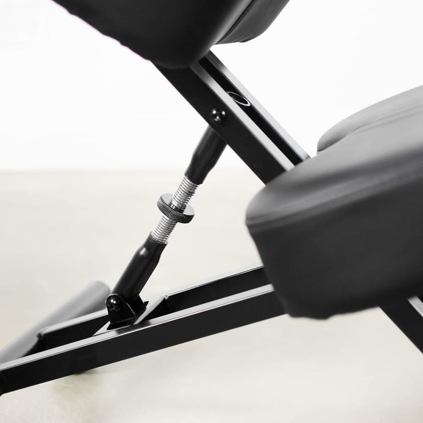 Ergonomic Kneeling Chair, Adjustable Stool for Home and Office - Improve Your Posture with an Angled Seat - Thick Comfortable Moulded Foam Cushions - Brake Casters