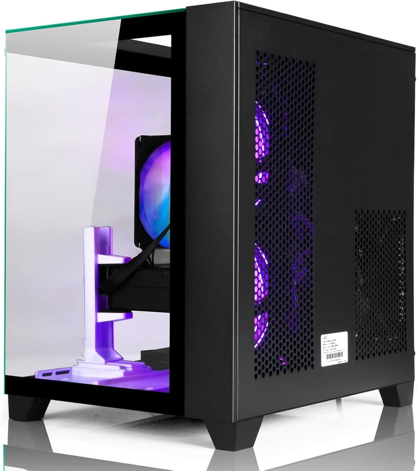 LXZ Prebuilt Gaming PC Ryzen 7 8700F, GeForce RTX 5060 (8GB), 32GB DDR5 RAM, 1TB NVMe 3.0 SSD – Desktop Computer, Tower PC for VR 4K Gamers & Creators