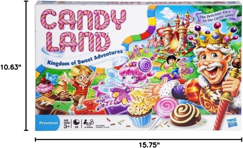 Hasbro Gaming Candy Land Kingdom of Sweet Adventures Board Game for Kids, Easter Gifts for Boys and Girls, Ages 3 & Up (Amazon Exclusive)