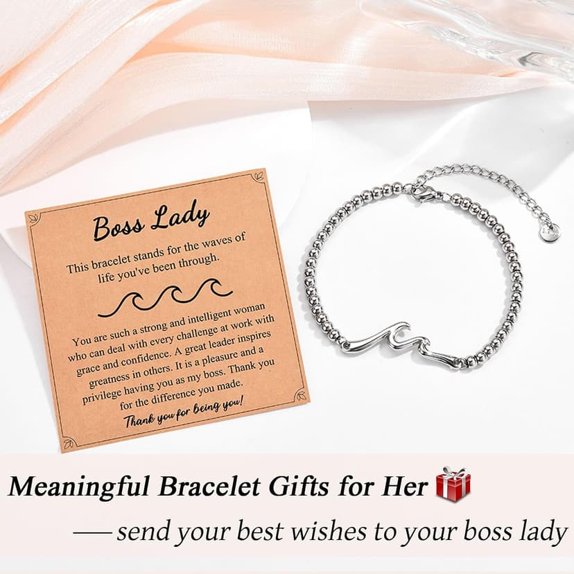 The Wave of Life Bracelet, Christmas Birthday Valentines Graduation Day Gifts for Women Her Gifts for Best Friend Sister Daughter Granddauhgter Niece B0DCJFR132