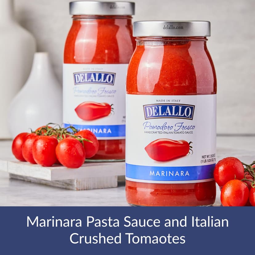 DeLallo Gourmet Pasta Gift Basket, Italian Gift Basket with Imported Lumache and Pappardelle Noodles, Gourmet Cooking Gift for Holidays and Christmas, Handpacked with Gift Box