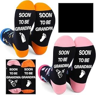 New Parent Grandparent Socks First Time New Mom Dad Grandma Grandpa to be Christmas Mother's Father's Day Gift