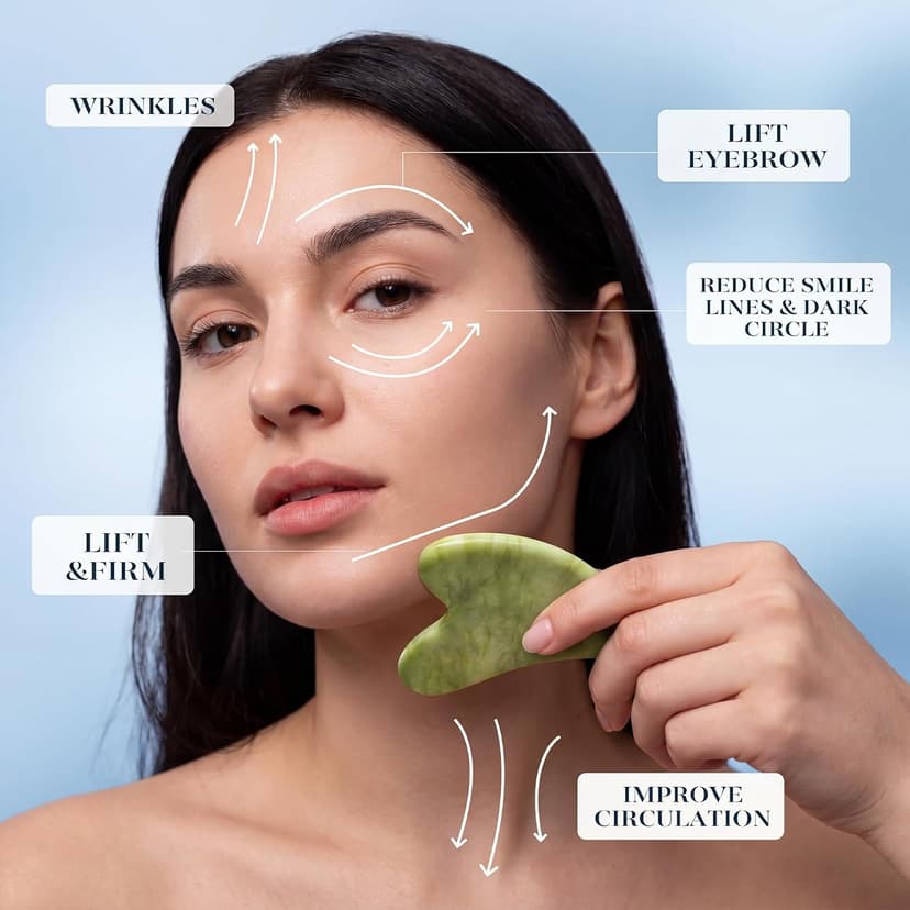 BAIMEI IcyMe Ice Roller for Face and Gua Sha Facial Tool Set, Ice Face Roller Reduces Puffiness Relieves Migraines Skin Care Tools, Self Care Gift for Women - Pink