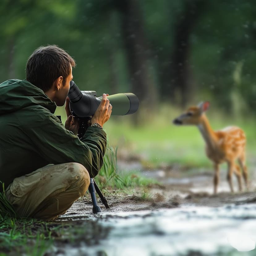 Gosky Flagship DiamondEdge 20-60x80 Spotting Scope with Tripod, Carrying Bag and Quick Phone Holder - BAK4 High Definition Waterproof Spotter Scope for Bird Watching Wildlife observing,Green