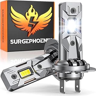H7 Light Bulbs, 50000LM Super Brighter, 1:1 Mini Size,6500K Cool White Tail Light Covers H7 Fog Light Bulbs or Off Road Light Pack of 2