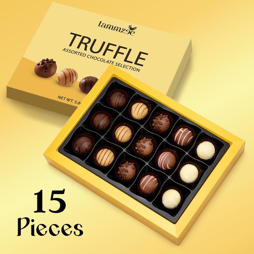 Holiday Assorted Chocolate Truffle Gift Box - 15 Count. Ideal Assorted Chocolate Gift Box for Easter, Anniversary, Birthday and Special Occasions, Perfect for Sharing with Loved Ones B0GJ6QLWJN