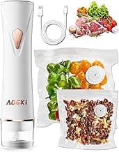 Compact Vacuum Sealer for Food Sealer: Handheld Portable Vacuum Sealer Machine for Food Storage, Rechargeable Food Vacuum Sealing for Kitchen Travel Fridge Meal Prep, Gifts for Mom, Wife, Chef & Home