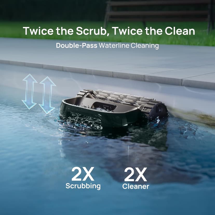 Beatbot AquaSense 2 Pro Cordless Robotic Pool Cleaner, Unmatched 5-in-1 Cleaning, Surface Parking, Skimmer with APP Control, Water Clarification, for Pools up to 3,875 Sq.ft – Obsidian