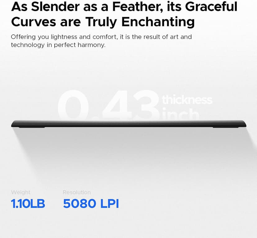 Graphic Drawing Tablet, Digital Sketch,Design for PC and Computer/Pad-12 Hot Keys, Compatible Windows/MAC/Android,The Adjustable Ergonomic Stand,16384 Upgrade Levels Battery-Free Pen,ienRon 10x6.25