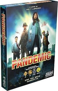 Pandemic Board Game - Cooperative Strategy for Adults & Families, Stop Global Disease Outbreaks, Adult Board Games, Teamwork & Strategy, Fun for Adults, 2-4 Players Ages 8+, 45-60 Minute Playtime