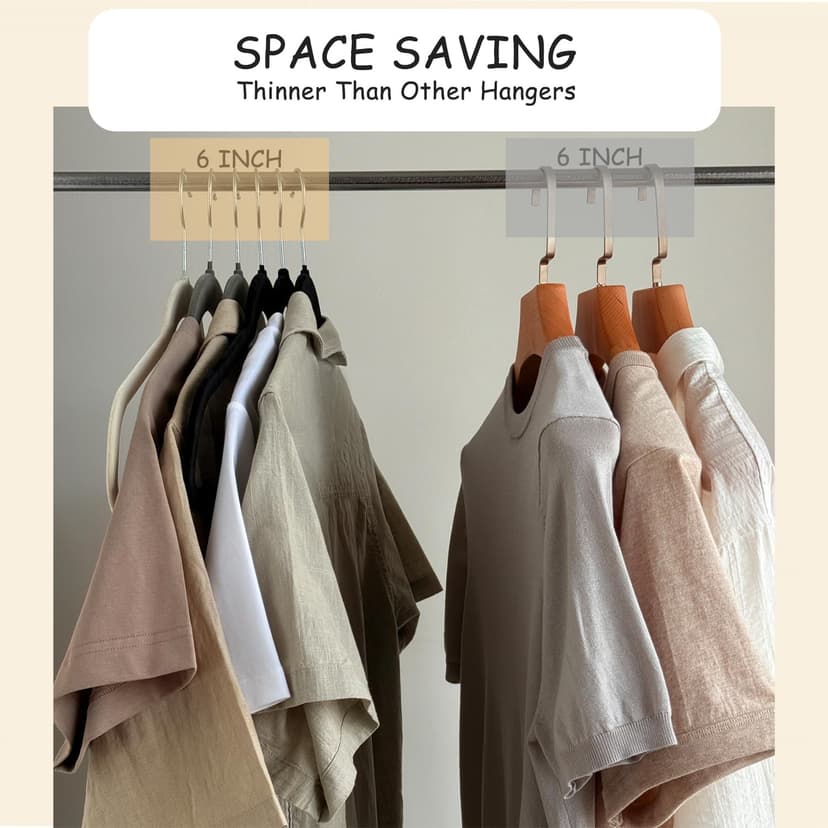 Urby Extra Wide Hangers for Plus Size Clothes, Ganchos para Colgar Ropa,21 Inch Super Plus Size Hangers Ideal for XL, XXL Shirts, Coats, Dresses, Etc. Velvet. Black. 24pk.