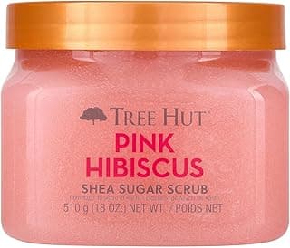 Exfoliating & Nourishing with Shea Butter & Essential Oils, Body Exfoliator for All Skin Types, Self Care Gifts for Women Tree Hut Pink Hibiscus Body Scrub, Exfoliating Sugar Scrub, Vegan, 18 Oz B0BWL4F6WY