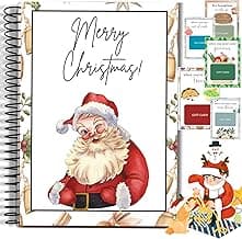 Christmas Gift Card Book - Surprises On Every Page, DIY Spiral-Bound Merry Christmas College Survival Gift Card Book Holder, Greeting Cards Holder for College Student Graduation Gifts (# A)