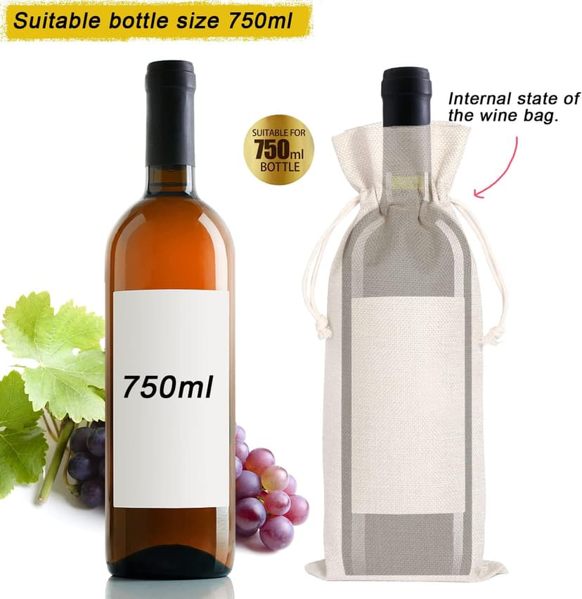 Grandparents Wine Themed Announcement,Gandma Grandpa Wine Bag,New Grandparents Gift-Pairs Well with Becoming Grandparent Congratulations