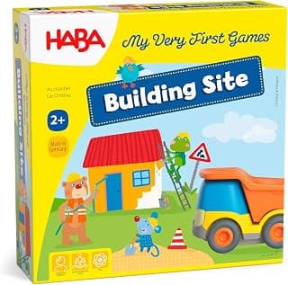 HABA My Very First Games Building Site, A Cooperative Learning Kids Game, Toddler Learning Activities & Games for 2+ Year Olds with Included Toy Truck B0896X26H4