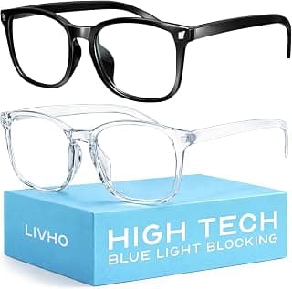 livho High Tech Blue Light Glasses - Advanced Blue Light Blocking Computer Glasses - Screen Fatigue & UV Protection