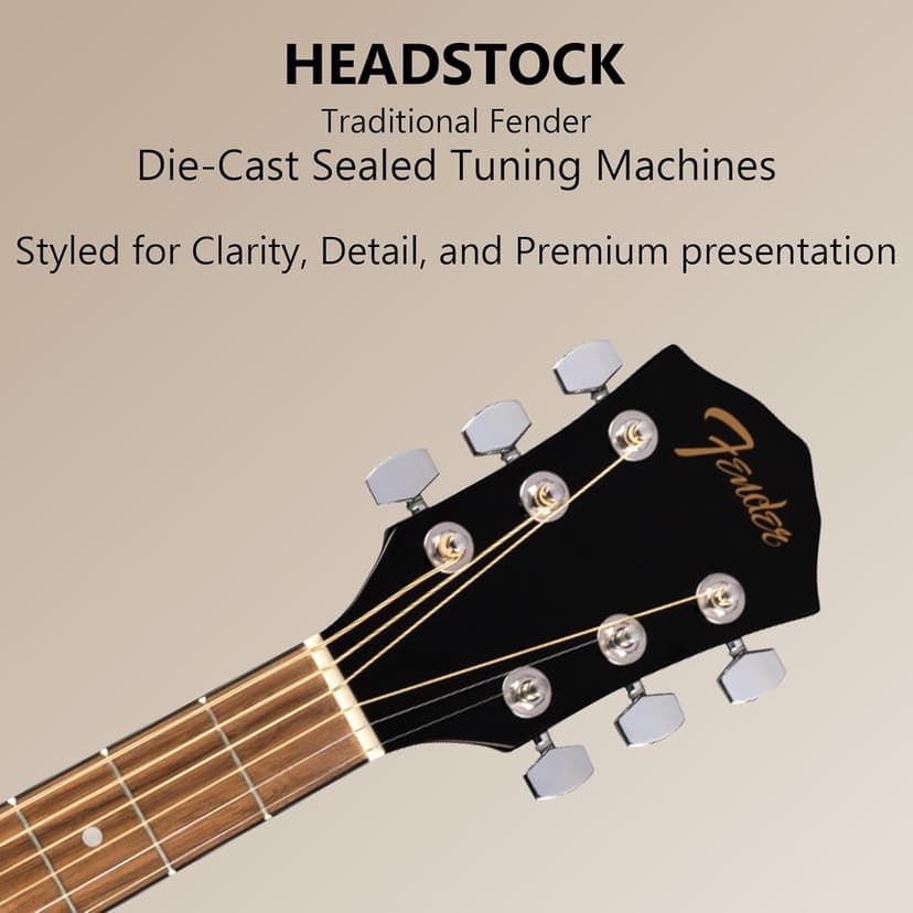 Fender FA-125 Acoustic Guitar - Sunburst Bundle with Gig Bag, Tuner, Strings, Strap, Picks, and Austin Bazaar Instructional DVD