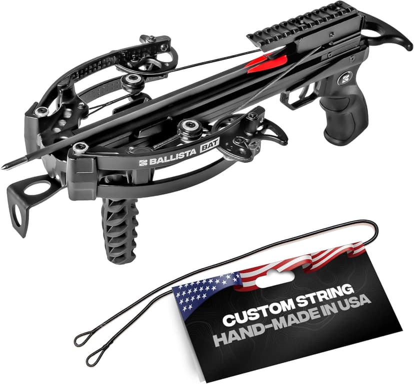 BALLISTA BAT Compound Mini Crossbow - Small Crossbow for Hunting, Fishing and Target - 300 FPS, 130 Lbs, 2.46 lbs