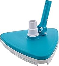 U.S. Pool Supply Weighted Triangular Pool Vacuum Head with Swivel Connection, Pole Handle, Protection Bumper - For Above Ground & In-Ground Swimming Pools – Vinyl Liner Safe, Floor Wall Corner Cleaner