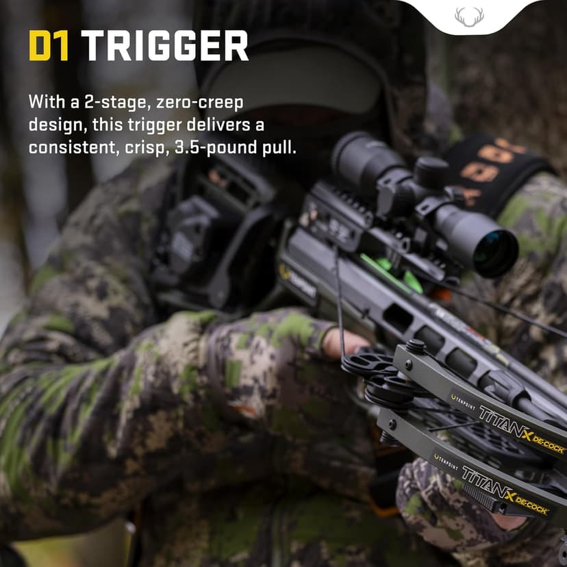 TenPoint Titan X De-Cock - 400 FPS - Our #1-Selling Crossbow - Equipped with Pro-View 400 Lighted Scope + ACUdraw De-Cock System