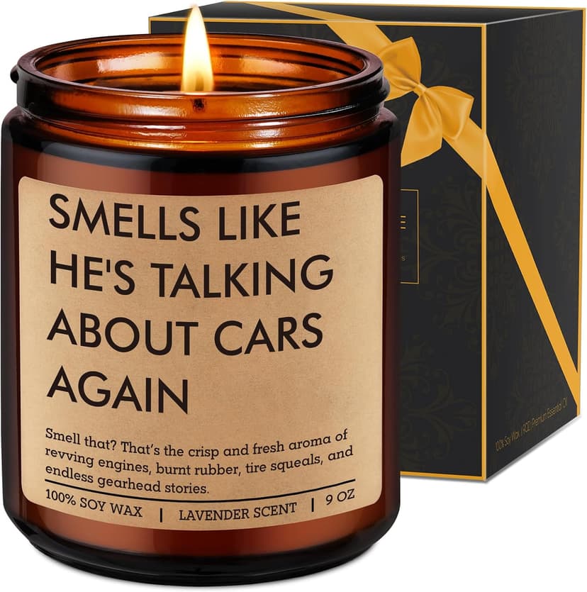 Car Lover Gifts for Men - Funny Christmas, Man Cave Decor, Garage, Birthday Ideas for Auto Mechanic Dad Husband Boyfriend Him Fairy's Gift Candle, Car Guy Gifts, Car Enthusiast Stuff, Automotive Gifts B0GWHQ4FHK