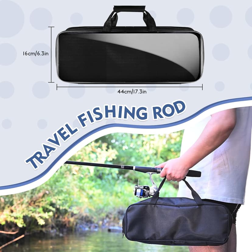 Telescopic Fishing Rod and Reel Combo Set, 2PCS Collapsible Fishing Poles, Fishing Kit with Spinning Reel Fishing Pliers and Lip Gripper, Travel Saltwater Freshwater Fishing Gear for Adults Beginners