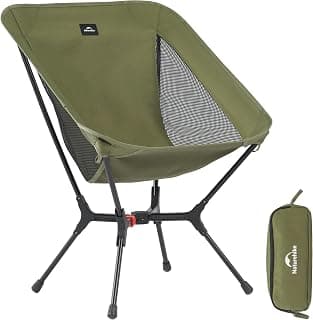 Naturehike YL01 Snap Camping Chair, 1 Second Setup Frame, 441lb Capacity Camp Chair, Portable & Lightweight Backpacking Chair