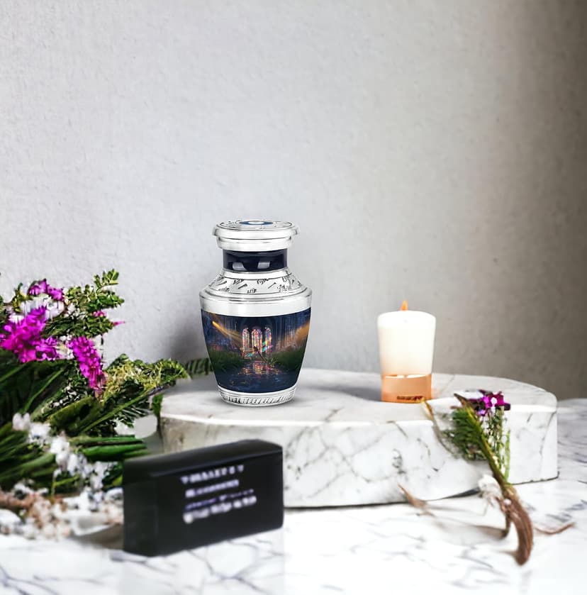 Dragonfly Memorial Keepsake Cremation Urns for Human Ashes for Men - Black Funeral Memorial Urn Small - Miniature Burial Ash Holders - Remembrance Gift for Loss of Mom & Dad (3 Inch) B0FBW9W8WP