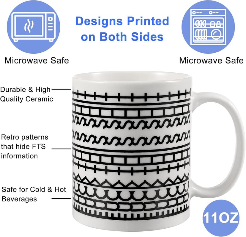 Funny Birthday Gifts for Women, Hidden Message Ceramic Coffee Mug，Coffee Lover White Elephant Gifts for Adults Men，Unique Office Prank Gag Gifts for Coworkers Christmas