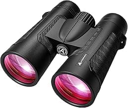 15x56 Binoculars for Adults High Powered - Large View Binoculars with Clear Low Light Vision - Waterproof Compact Binocular for Hunting Camping Cruise Travel Bird Watching