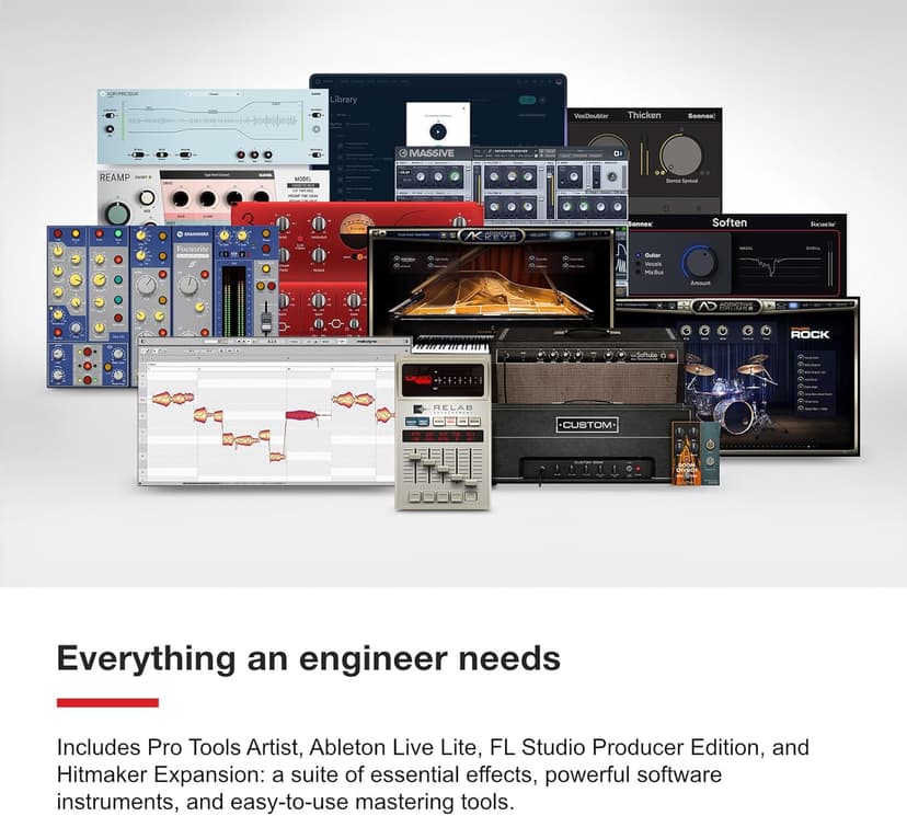 Focusrite Scarlett Solo 4th Gen USB Audio Interface, for the Guitarist, Vocalist, or Producer — High-Fidelity, Studio Quality Recording, and All the Software You Need to Record