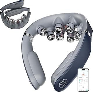 HSA Eligible Heat and Vibration Cordless Travel Massager, Birthday Gifts Foldable Neck Massager for Office Home Car Travel SKG FSA G7 Pro Fold Neck Massager for Strain Relief Deep Tissue B0CR5YHBVC