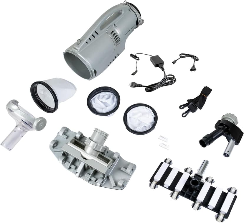 POOL BLASTER Pro 2000 Commercial Pool Vacuum - Cordless Rechargeable Hose-Free, up to 2 Hour Runtime, Sealed Battery and Two Vacuum Heads for Vinyl, Fiberglass, Concrete and Gunite In-Ground Pools