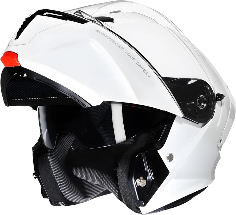 CYRIL Modular Motorcycle Helmet DOT, Flip Up Full Face Men Women, Glasses Compatible Dual Visor, Quick Release Shield, Bonus Smoke Visor & Bag for Street Bike ATV UTV Scooter Cruiser