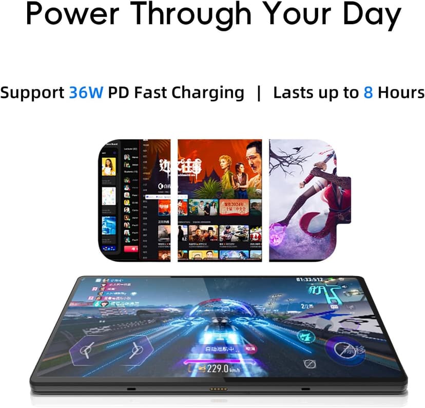 2-in-1 Laptop/Tablet (2025), Windows 11 PC with Magnetic Keyboard, 12” 2K FHD IPS Touchscreen Display, 4-core N95, 12GB DDR5 RAM 512GB SSD, 2 Stereo Speakers Computer for Home Business Students