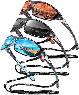 FAGUMA Sports Polarized Sunglasses For Men Cycling Driving Fishing UV400 Protection