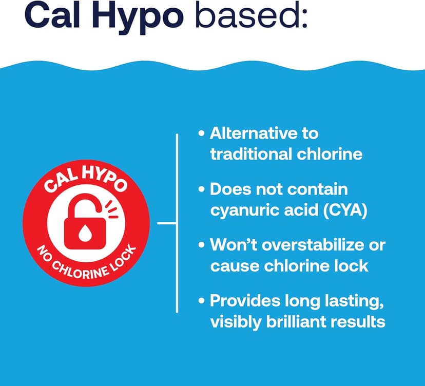 HTH 52037R Pool Care Shock Advanced, Swimming Pool Chemical - Cal Hypo Formula, Prevents Bacteria & Algae, Restores Crystal Clear Water - Shock Treatment, 1lb (12 Pack)