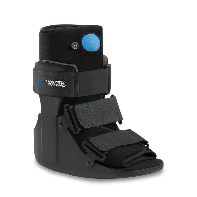 United Ortho United Ortho USA14115 Short Air Cam Walker Fracture Boot, Medium, Black