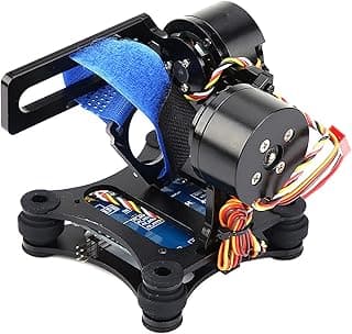 Camera Stabilizer, High Technology Drone Camera Gimbal Metal Brushless Gimbal Board BGC 2.2 for 3/3+ / 4 Camera RC Drone Quadcopter Part (Black) Gimbal Drone