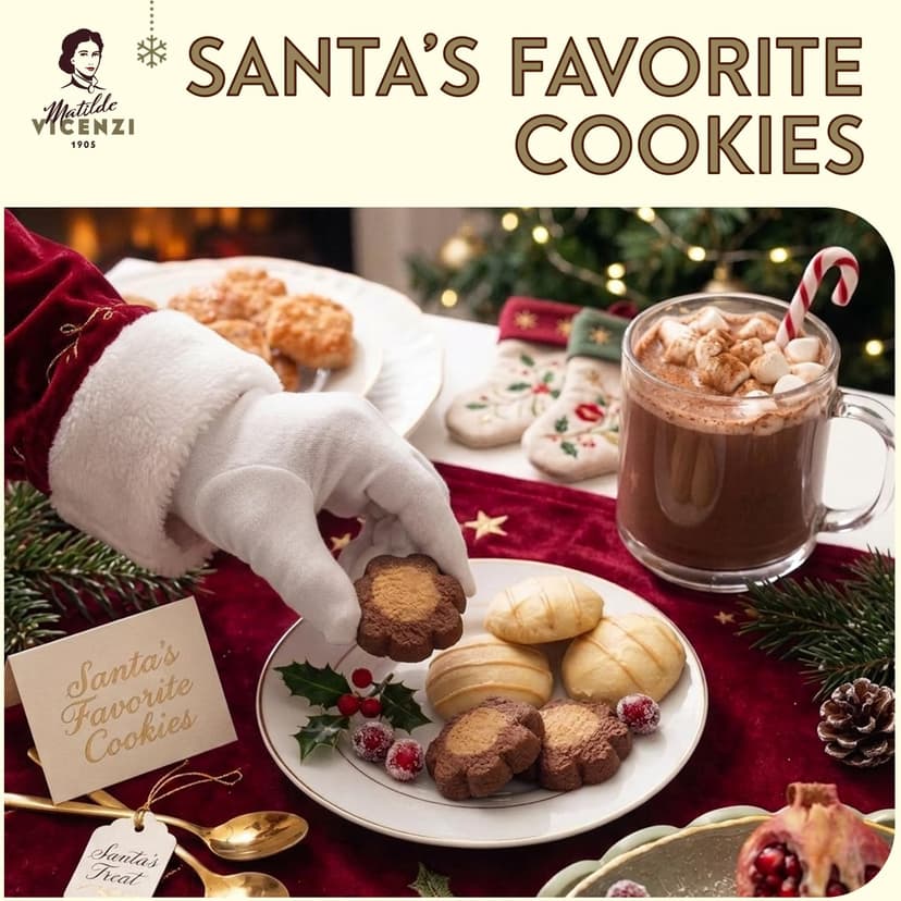 Matilde Vicenzi Roma Cookie Gift Tin - Italian Pastries & Cookies in Individually Wrapped Trays - Bakery Dessert Gifts For Birthdays, Thank You, Get Well and Every Special Occassion - Puff Pastry, Assorted Cookies in Italian Design Gift Tin 32.5oz (920g)