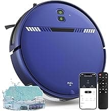 Robot Vacuum and Mop Combo, Robotic Vacuum Cleaner 2 in 1 with WiFi/App/Voice, Schedule, Water Tank and Dustbin, Self-Charging, Slim, Ideal for Hard Floor, Pet Hair, Carpet