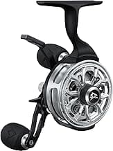 Piscifun ICX Carbon Ice Fishing Reel, Structure Upgrade Magnetic Drop System Inline Ice Fishing Reel, Free-Spool Bidirectional Lever, 3.2:1 High Speed, 8+1 Shielded BB, CNC-Machined Ice Reel