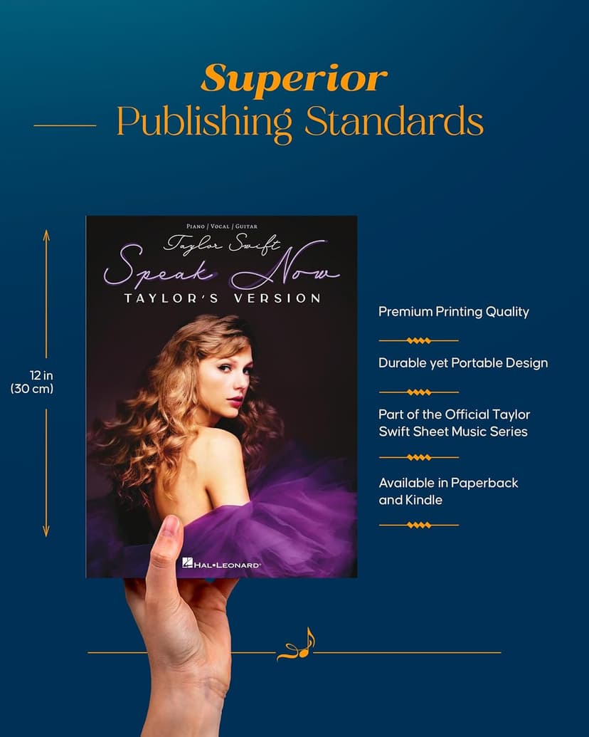 Taylor Swift - Speak Now (Taylors Version) Songbook | Piano/Vocal/Guitar Sheet Music for All Levels | 22 Songs from the Record-Breaking Album | Includes Lyrics and Chords | Perfect for Students/Fans