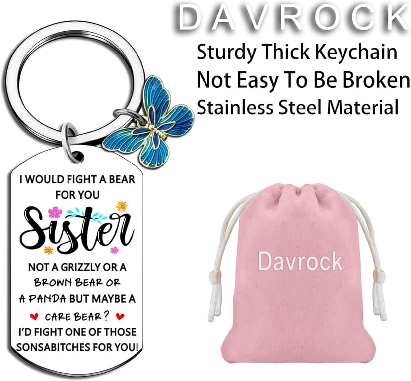 Funny Sister Birthday Gift Ideas From Brother Cute Keychain