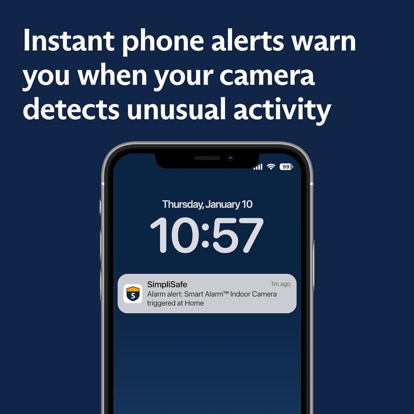 SimpliSafe Smart Alarm Wireless Indoor Security Camera