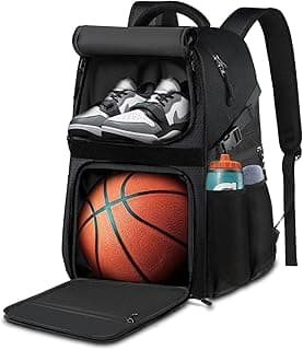 LOINTET Basketball Bag Backpack with Ball Holder Shoes Compartment, Large Basketball Accessories Sports Bag